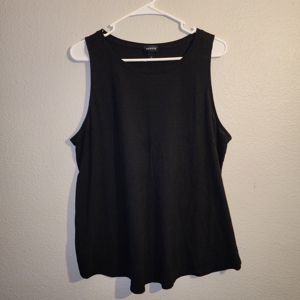 Torrid Classic Black Tank Top Basic Perfect Tank Size 1 No Flaws